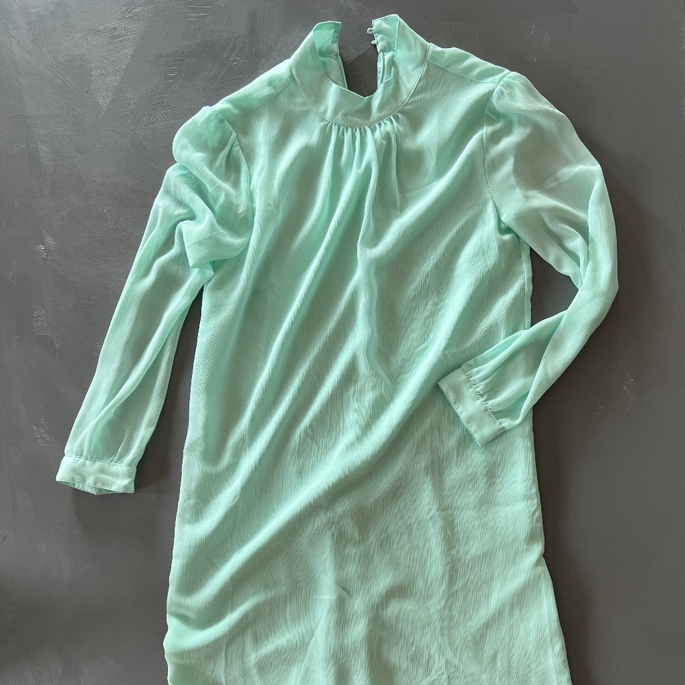 J. Crew Flowy Mint Shift Dress Size 00